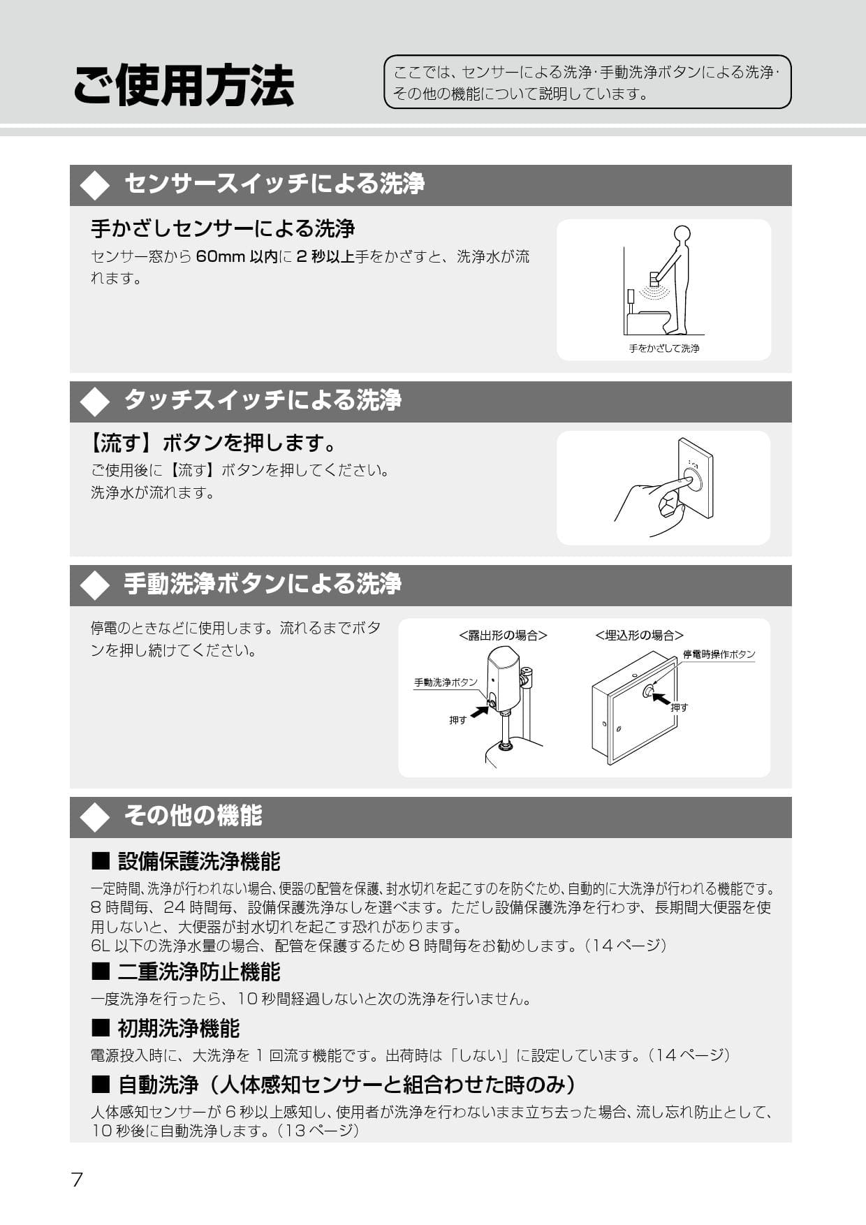 LIXIL リクシル 自動フラッシュバルブ 埋込型 洗浄水量10〜16L ボックス付 トイレ