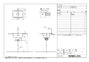 LIXIL(リクシル) S-106 BW1+LF-101 商品図面 施工説明書 はめ込み形ワントラップ付実験用流しセット 商品図面1