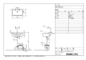 LIXIL(リクシル) S-107 BW1+T-52+LF-102+TF-52+KF-1 商品図面 施工説明書 角形実験用流しセット 商品図面1