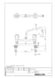 LIXIL(リクシル) SF-131F-G-U 商品図面 分解図 キッチン用2ハンドル混合水栓（泡沫式） Ｇハンドル 商品図面1