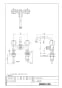LIXIL(リクシル) SF-135K(260)-G 商品図面 施工説明書 分解図 キッチン用2ハンドル混合水栓（一時止水付） Ｇハンドル 商品図面1
