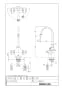 LIXIL(リクシル) SF-9400 商品図面 分解図 パーティシンク用２ハンドル混合水栓 エスプリイナ 商品図面1
