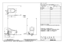 LIXIL(リクシル) YBC-BL10P BW1+DT-BL114G BW1 商品図面 ベーシアハーモLタイプ　床上排水 商品図面1