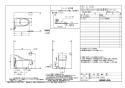 LIXIL(リクシル) YBC-CL10HU BW1+DT-CL116AHU BW1 取扱説明書 商品図面 施工説明書 分解図 プレアスLSタイプ リトイレ（22モデル） 商品図面1