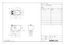 LIXIL(リクシル) YBC-CL10HU BW1 商品図面 施工説明書 分解図 プレアスLSタイプ リトイレ（22モデル） 便器部 商品図面1