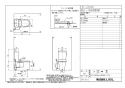 YBC-ZA10AH+YDT-ZA180AH 取扱説明書 商品図面 施工説明書 分解図 アメージュZ便器 リトイレ(フチレス) 商品図面1