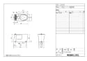 LIXIL(リクシル) YBC-ZA10H BW1+YDT-ZA180H BW1+CW-K45AQC BW1 取扱説明書 商品図面 施工説明書 アメージュZ便器(フチレス)リトイレ+Kシリーズエクストラ 商品図面1