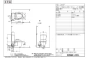 LIXIL(リクシル) YBC-ZA10P+DT-ZA150EP アメージュＺ便器(フチレス) 取扱説明書 商品図面 施工説明書 分解図 アメージュＺ便器(フチレス) 商品図面1