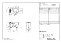 LIXIL(リクシル) YBC-ZA10P BW1+YDT-ZA180EP BW1+CW-K45AQC BW1 取扱説明書 商品図面 施工説明書 アメージュZ便器(フチレス)床上排水+Kシリーズエクストラ 商品図面1