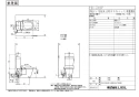 LIXIL(リクシル) YBC-ZA10P BW1+YDT-ZA180EP BW1 取扱説明書 商品図面 施工説明書 分解図 アメージュＺ便器(フチレス) 商品図面1