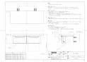 TOTO YH402FW#NW1 取扱説明書 商品図面 棚付二連紙巻器 商品図面1