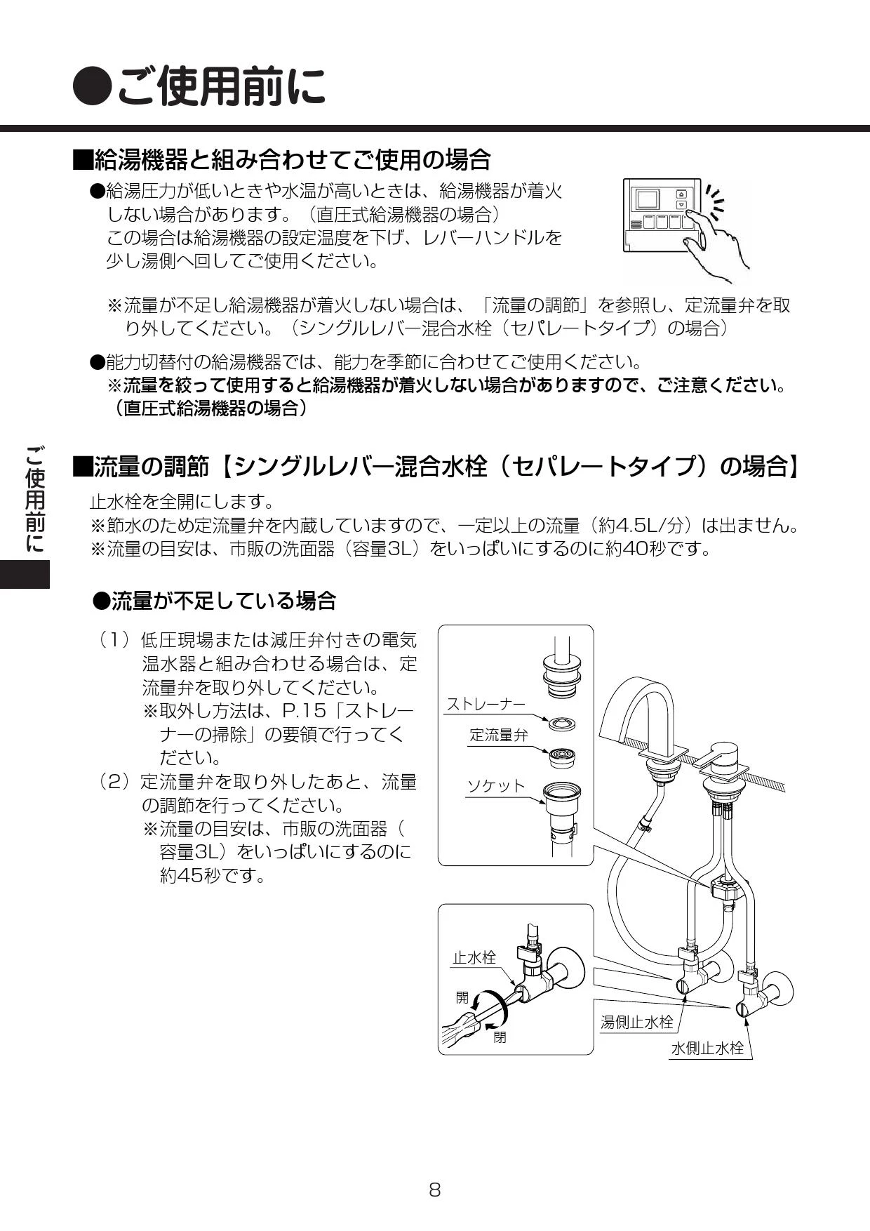 LIXIL(リクシル) YL-A401JYCC(C)V BW1 取扱説明書 施工説明書