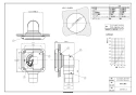 マックス ES-50KLB4-FN 取扱説明書 商品図面 角型・不燃タイプ給気グリルエルボ茶 商品図面1