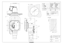 マックス ES-50KLB5-CX-ＦＮ 取扱説明書 商品図面 角型給気グリル エルボ茶 商品図面1