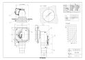 マックス ES-50KLB5-CX 取扱説明書 商品図面 角型給気グリル ストレート茶 商品図面1