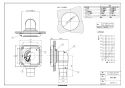 マックス ES-50KLW4-FN 取扱説明書 商品図面 角型・不燃タイプ給気グリルエルボ白 商品図面1