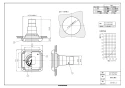 マックス ES-50KSB4 取扱説明書 商品図面 角型給気グリル ストレート茶 商品図面1