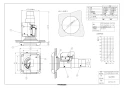 マックス ES-50KSB5-CX-ＦＮ 取扱説明書 商品図面 角型給気グリル ストレート茶 商品図面1