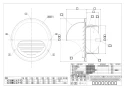 マックス VC100MVLAP 商品図面 換気口 VCシリーズ(丸型) 商品図面2