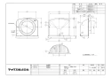 マックス VCK100UAPホワイト 商品図面 換気口 VCKシリーズ(深型) 商品図面4