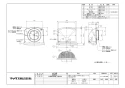 マックス VCK100UP-FDブラウン 商品図面 換気口 VCKシリーズ(深型・防火ﾀﾞﾝﾊﾟｰ付き) 商品図面2