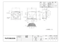 マックス VCK150UAPブラック 商品図面 換気口 VCKシリーズ(深型) 商品図面2