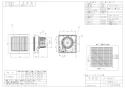 マックス VF-H08E32 取扱説明書 商品図面 施工説明書 排気ファン（壁付） 商品図面1