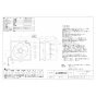 三菱電機 EX-25EX10-C 取扱説明書 商品図面 標準換気扇 クリーンコンパック インテリアタイプ 電気式 25cm 商品図面1
