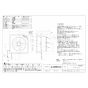 三菱電機 EX-25FX10-C 取扱説明書 商品図面 標準換気扇 クリーンコンパック インテリアタイプ 連動式 25cm 商品図面1