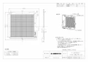 三菱電機 P-08PANET 取扱説明書 納入仕様図 グリル取付用フィルター 納入仕様図1