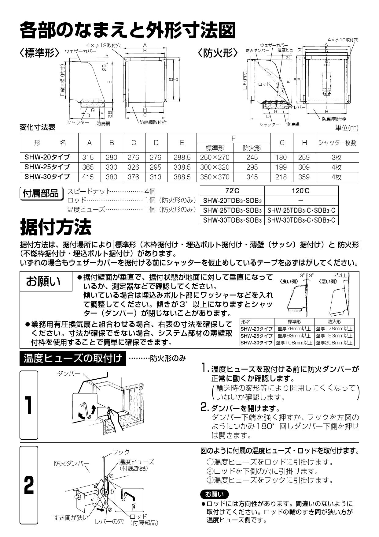 SHW-25SDB3】 《KJK》 三菱電機 ステンレス製ウェザーカバー風圧シャッター防火ダンパ-付 ωβ0