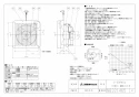 三菱電機 V-20PXS5 取扱説明書 施工説明書 納入仕様図 パイプ用ファン 居間･トイレ･洗面所･事務所･店舗用 納入仕様図1