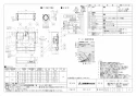 三菱電機 V-36K6-BL 取扱説明書 施工説明書 納入仕様図 レンジフードファン浅形 高静圧 丸排気タイプ 納入仕様図1