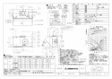 三菱電機 V-754KD8 取扱説明書 施工説明書 納入仕様図 レンジフードファン深形 フラットスイッチタイプ 納入仕様図1