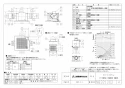 三菱電機 VD-13ZF13 取扱説明書 施工説明書 納入仕様図 天井埋込形換気扇 納入仕様図1