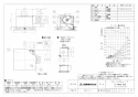 三菱電機 VD-15ZE13-FP 取扱説明書 施工説明書 納入仕様図 天井埋込形換気扇 納入仕様図1