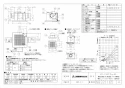 三菱電機 VD-15ZFC13-BL 取扱説明書 施工説明書 納入仕様図 天井埋込形換気扇 納入仕様図1