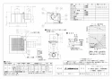 三菱電機 VD-15ZLC13 取扱説明書 施工説明書 納入仕様図 天井埋込形換気扇 納入仕様図1