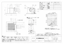 三菱電機 VD-15ZPC13 取扱説明書 施工説明書 納入仕様図 天井埋込形換気扇 納入仕様図1