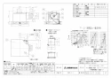 三菱電機 VD-15ZVE6-FP 取扱説明書 施工説明書 納入仕様図 天井埋込形換気扇 納入仕様図1