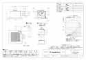 三菱電機 VD-15ZX13-C 取扱説明書 施工説明書 納入仕様図 天井埋込形換気扇  納入仕様図1