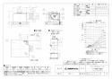 三菱電機 VD-15ZX13-FP 取扱説明書 施工説明書 納入仕様図 天井埋込形換気扇 低騒音フラットインテリアタイプ 納入仕様図1