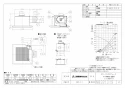 三菱電機 VD-15ZXP13-C 取扱説明書 施工説明書 納入仕様図 天井埋込形換気扇  納入仕様図1