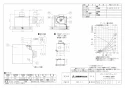 三菱電機 VD-15ZXP13-FP 取扱説明書 施工説明書 納入仕様図 天井埋込形換気扇 納入仕様図1