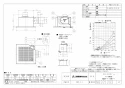 三菱電機 VD-15ZY13 取扱説明書 施工説明書 納入仕様図 天井埋込形換気扇 納入仕様図1