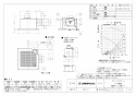 三菱電機 VD-15ZY13 取扱説明書 施工説明書 納入仕様図 天井埋込形換気扇 納入仕様図1