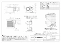 三菱電機 VD-20ZC13 取扱説明書 施工説明書 納入仕様図 天井埋込形換気扇 納入仕様図1