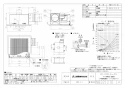 三菱電機 VD-23ZLX13-CS 取扱説明書 施工説明書 納入仕様図 天井埋込形換気扇 低騒音インテリア格子タイプ 納入仕様図1