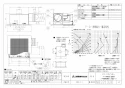 三菱電機 VD-23ZVB6 取扱説明書 施工説明書 納入仕様図 天井埋込形換気扇 納入仕様図1