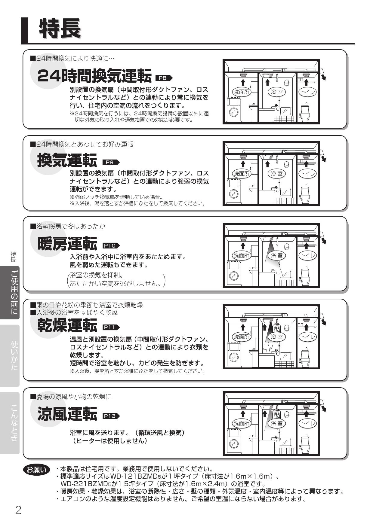 三菱電機 WD-121BZMD5 取扱説明書 施工説明書 納入仕様図|三菱